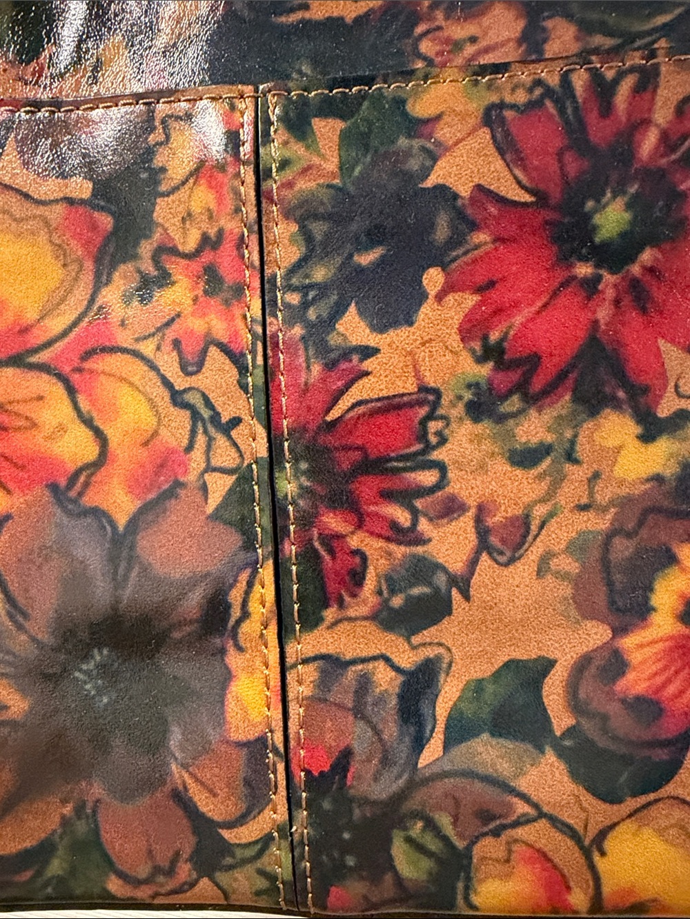 NEW Patricia Nash summer collection Floral Crossbody Shoulder Tote Bag in Brown - Picture 5 of 9